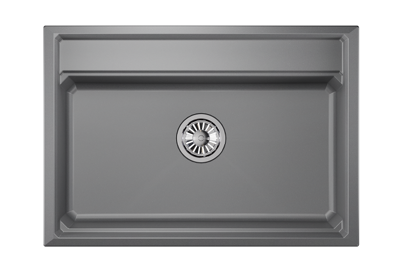 Мойка для кухни Granula Kitchen Space 7301 алюминиум, 73х51 см, прямоугольная